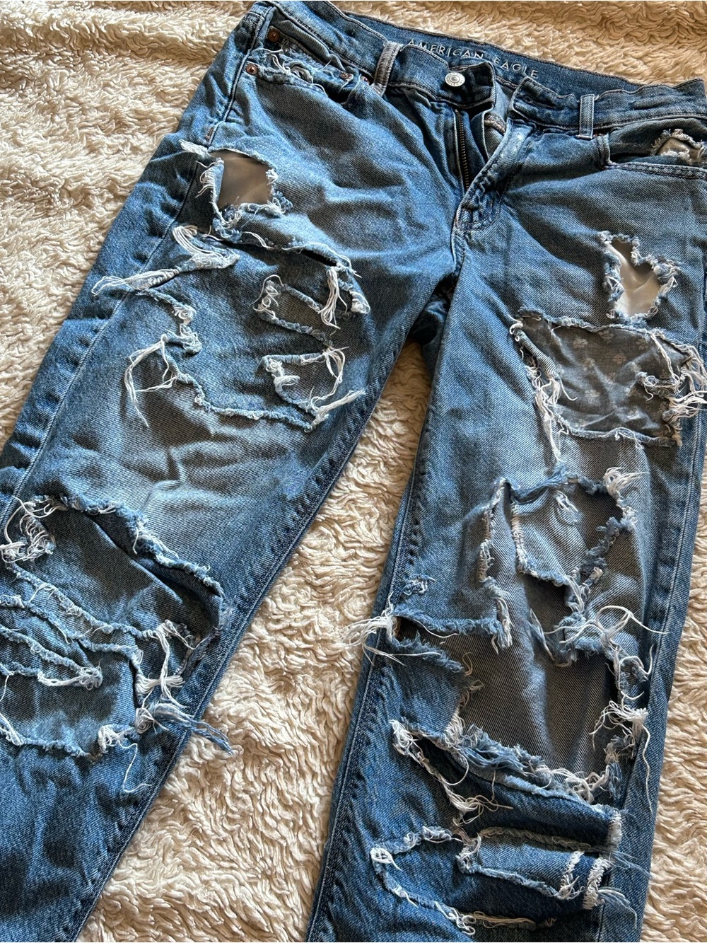 Distressed American Eagle Jeans